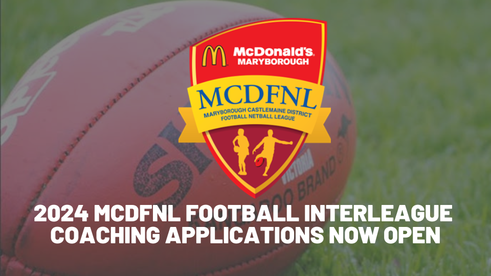 Applications for the 2024 MCDFNL Interleague Coaching positions are now open